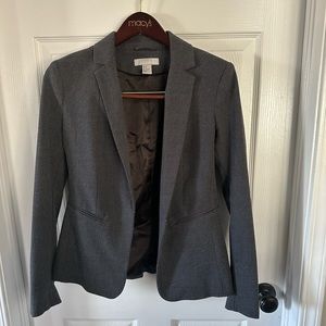 Sharp, fitted dark grey H&M blazer